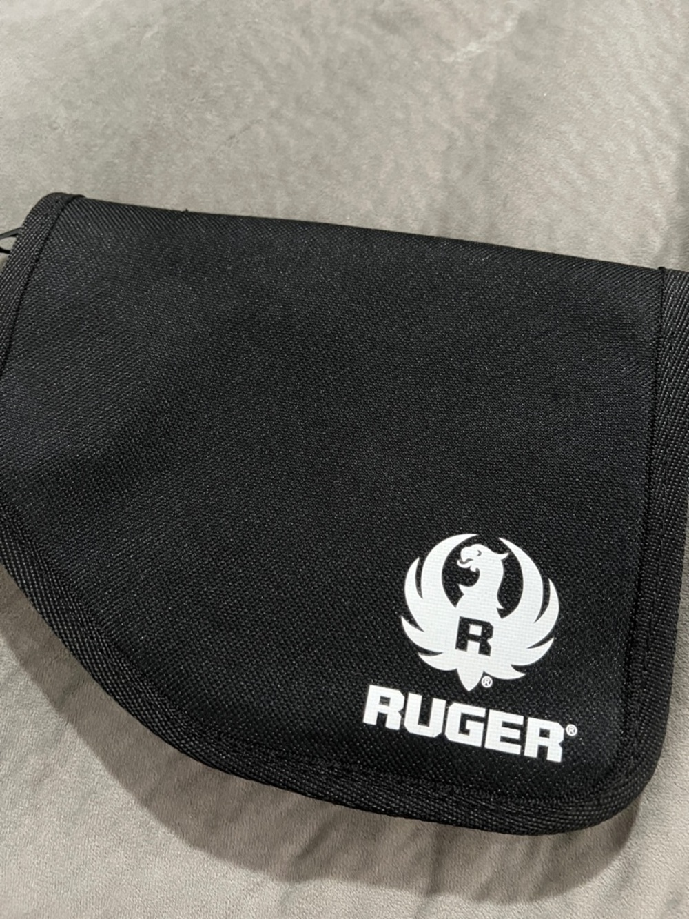 Kruger Black Ruger Logo Soft Pistol Case